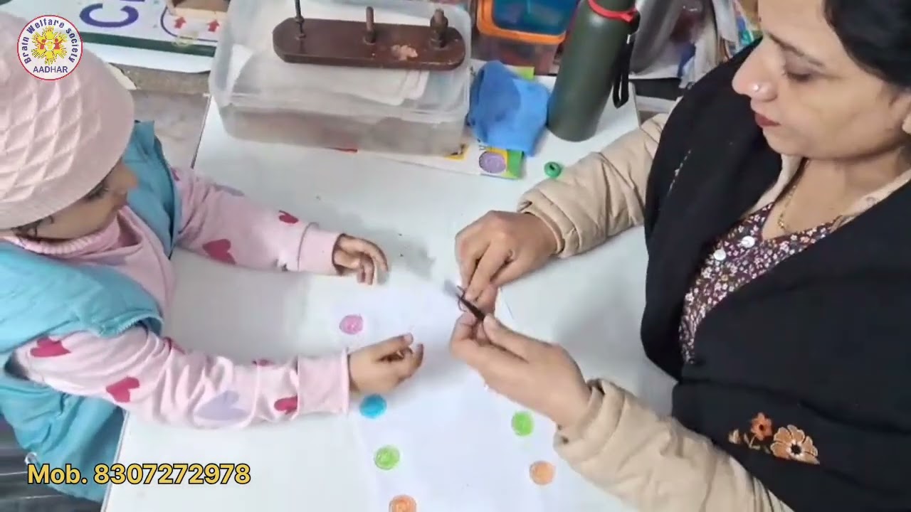 Color identification for autistic child | Span of attention | Eye hand coordination | 