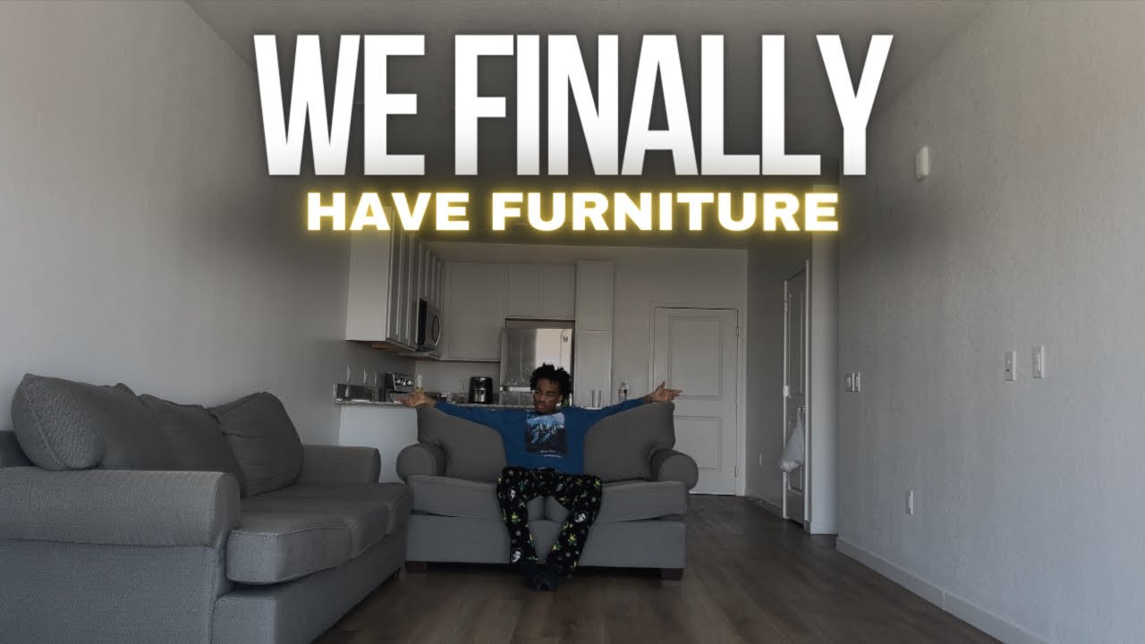 I finally got furniture | apartment vlog