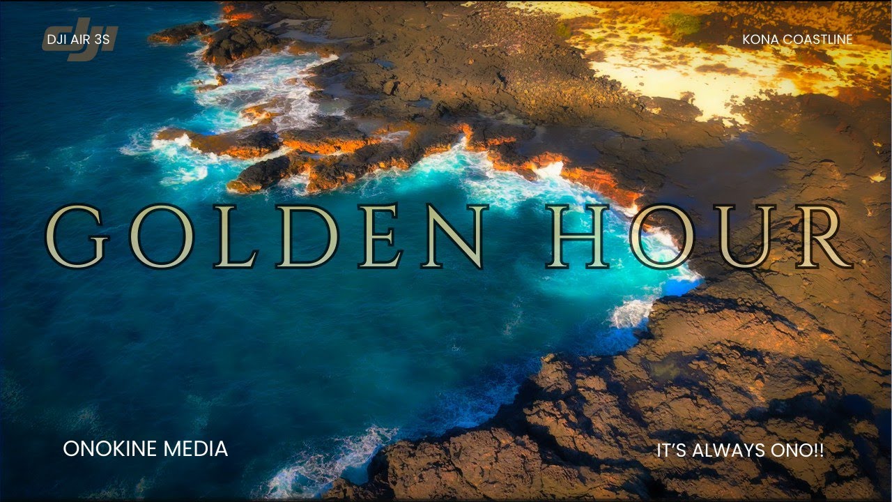 CINEMATIC DJI Air 3S Golden hour on the kona coast.