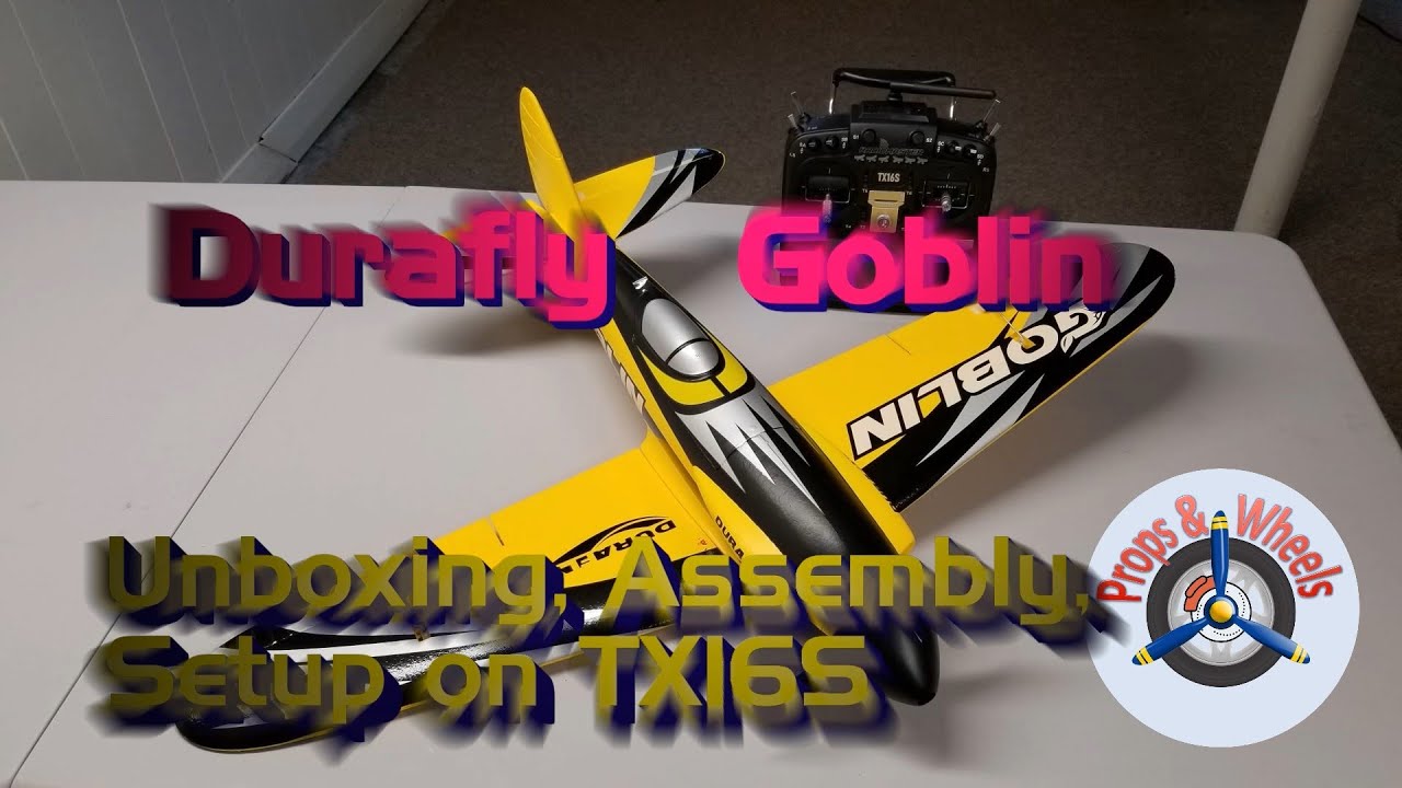 Durafly Goblin Racer PNF - Part 1: Unboxing, Assembly, Setup on RadioMaster TX16S