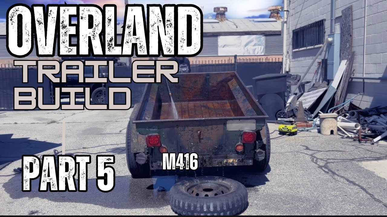 M416 Overland Trailer Build Part 5 | Wheel Hub Prep and Primer Day