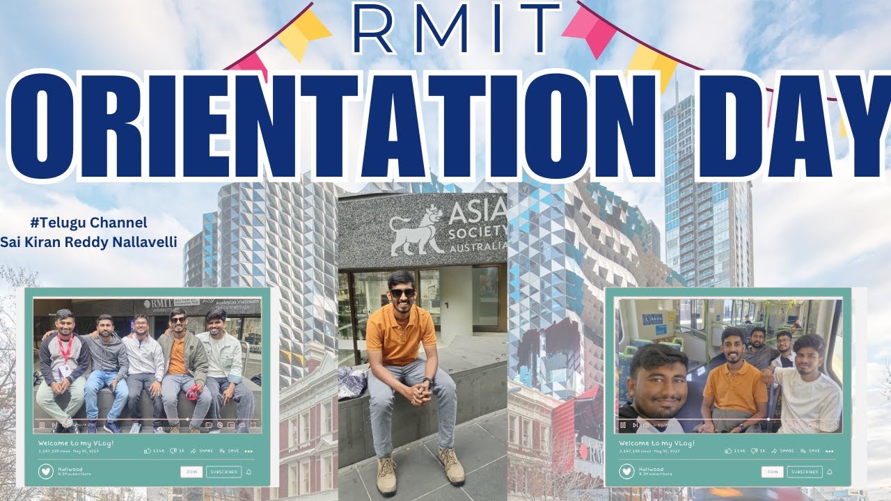 Rmit orientation day || masters in Australia🇦🇺 || saikiranreddynallavelli || first day to college