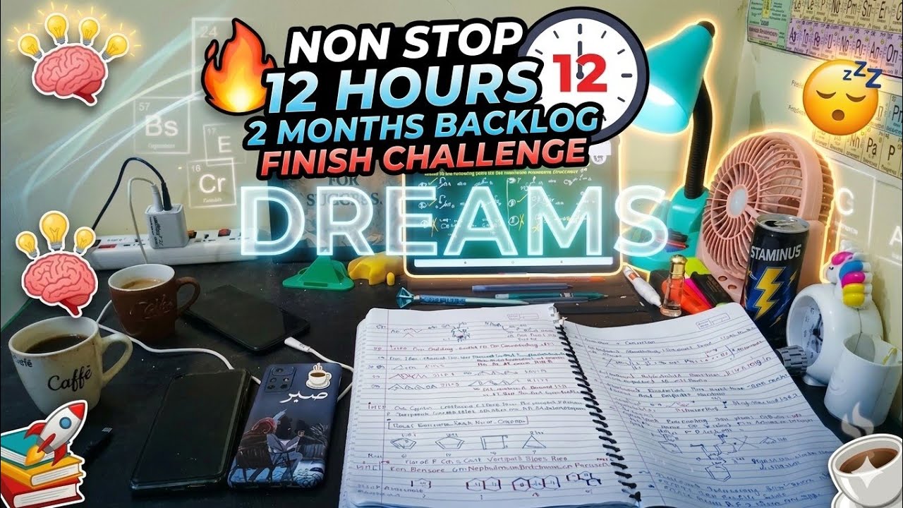 🔴 LIVE: 24 Hours Non-Stop Study 📚 | 2 Months Backlog Finish Challenge 💪#neetaspirants #neet2026 #pw