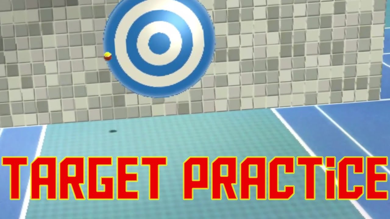 Wii Sports ~ Tennis:  Target Practice (Platinum Medal)
