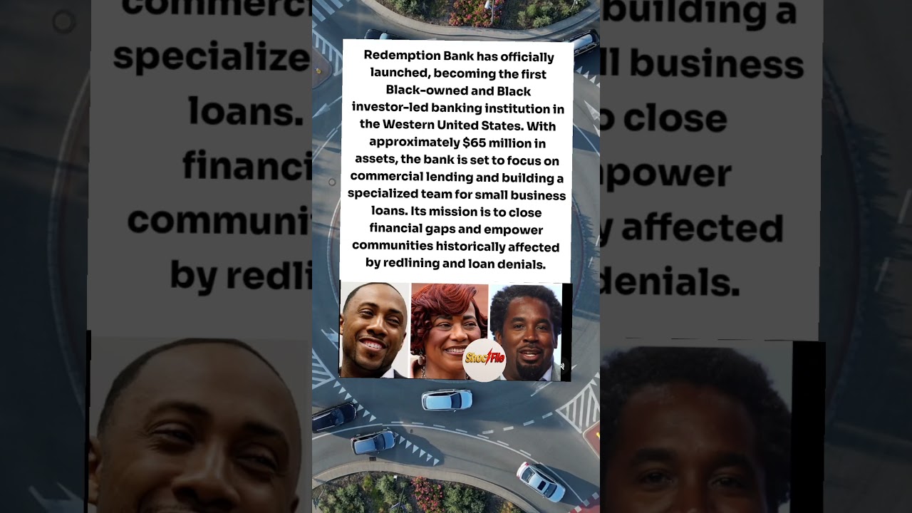 Redemption Bank Breaks Barriers Black Investors Launch Historic 