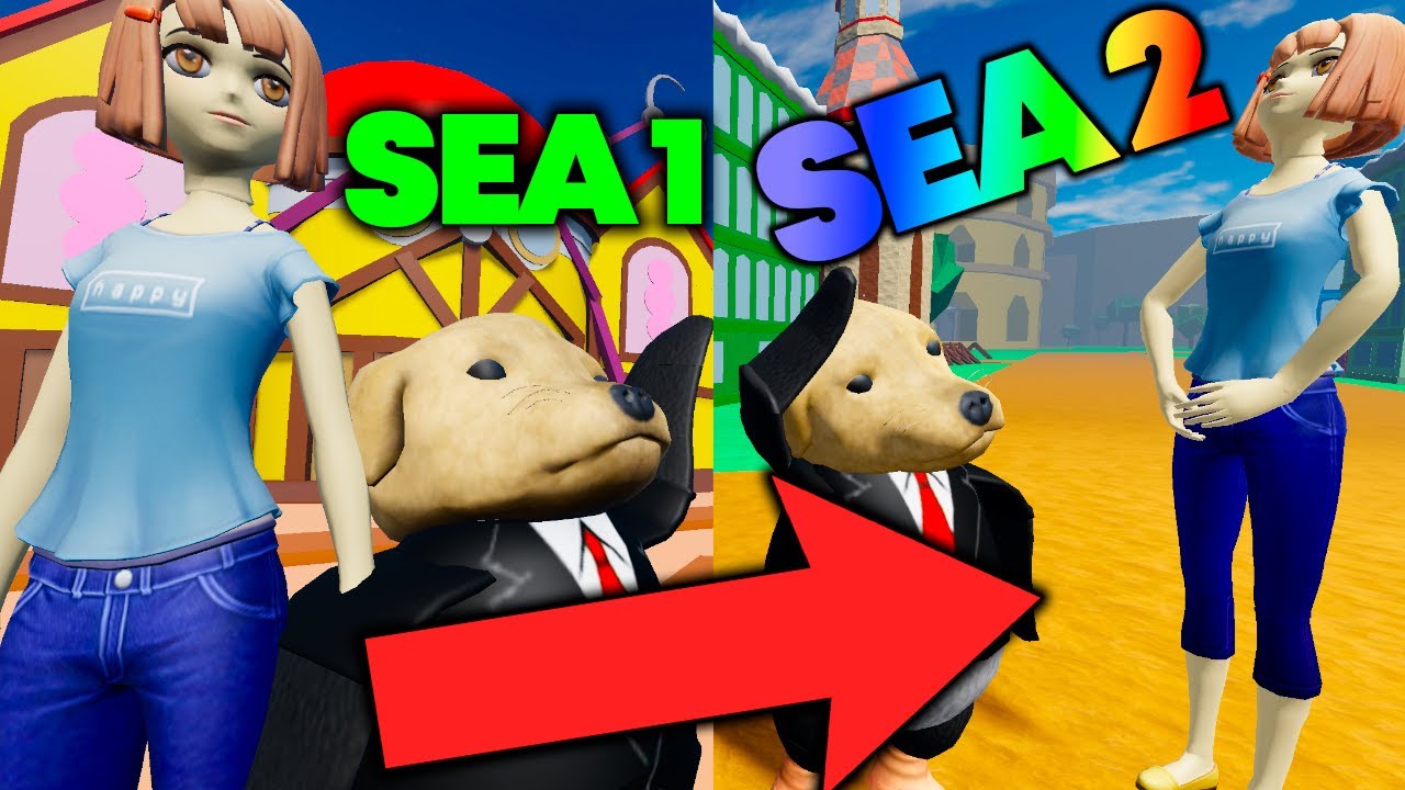 OBLIGO A ESTA CHICA A LLEGAR AL SEGUNDO SEA EN BLOX FRUITS XD #gnorendog #bloxfruits #roblox