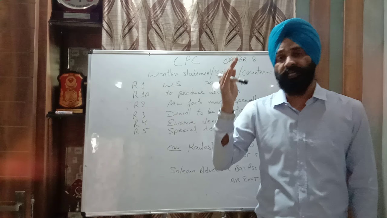 CPC ORDER 8 (RULE UPTO 5) LEC 1