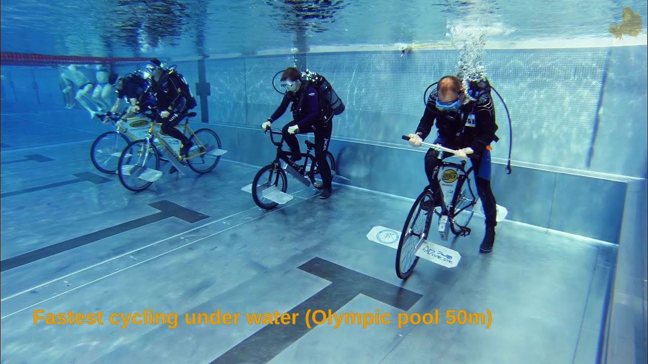 Under Water Cycling World Records 2013