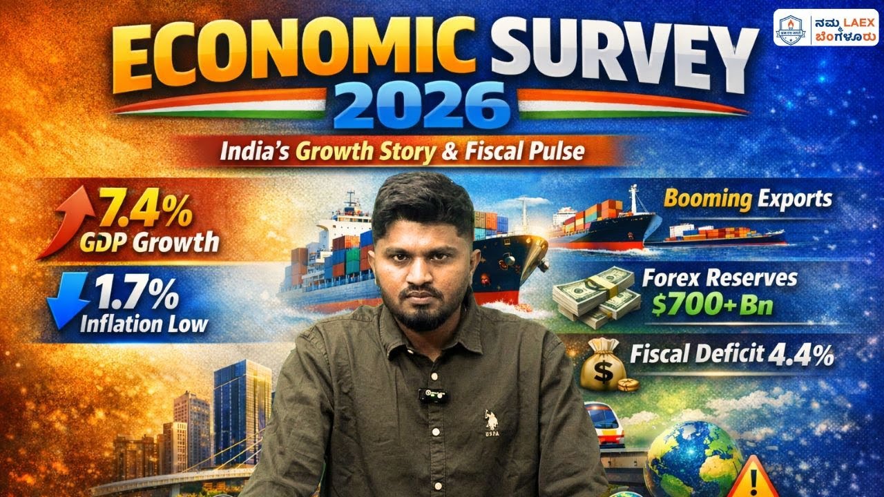 Economic Survey 2026 | India’s Growth, Inflation & Fiscal Health #upsccse #dailycurrentaffairs