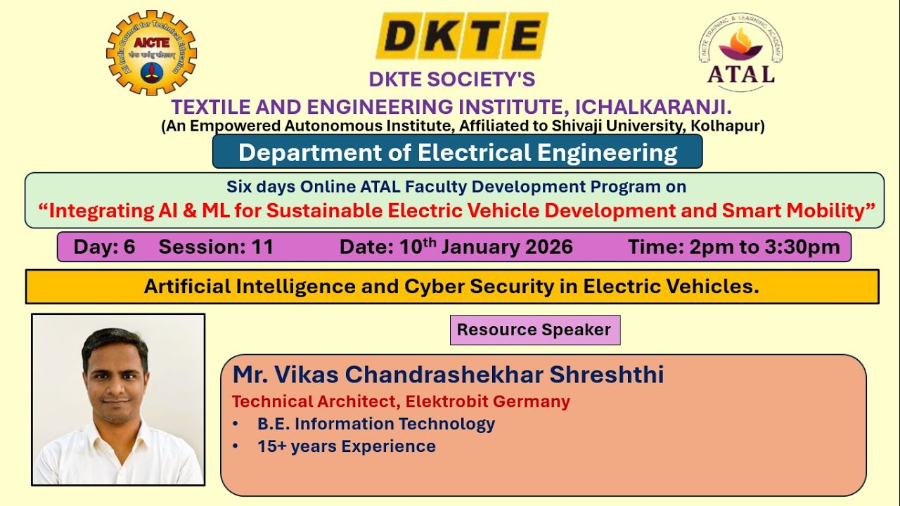 ATAL FDP EE Day 06 Session 11 by Mr Vikas Shreshthi
