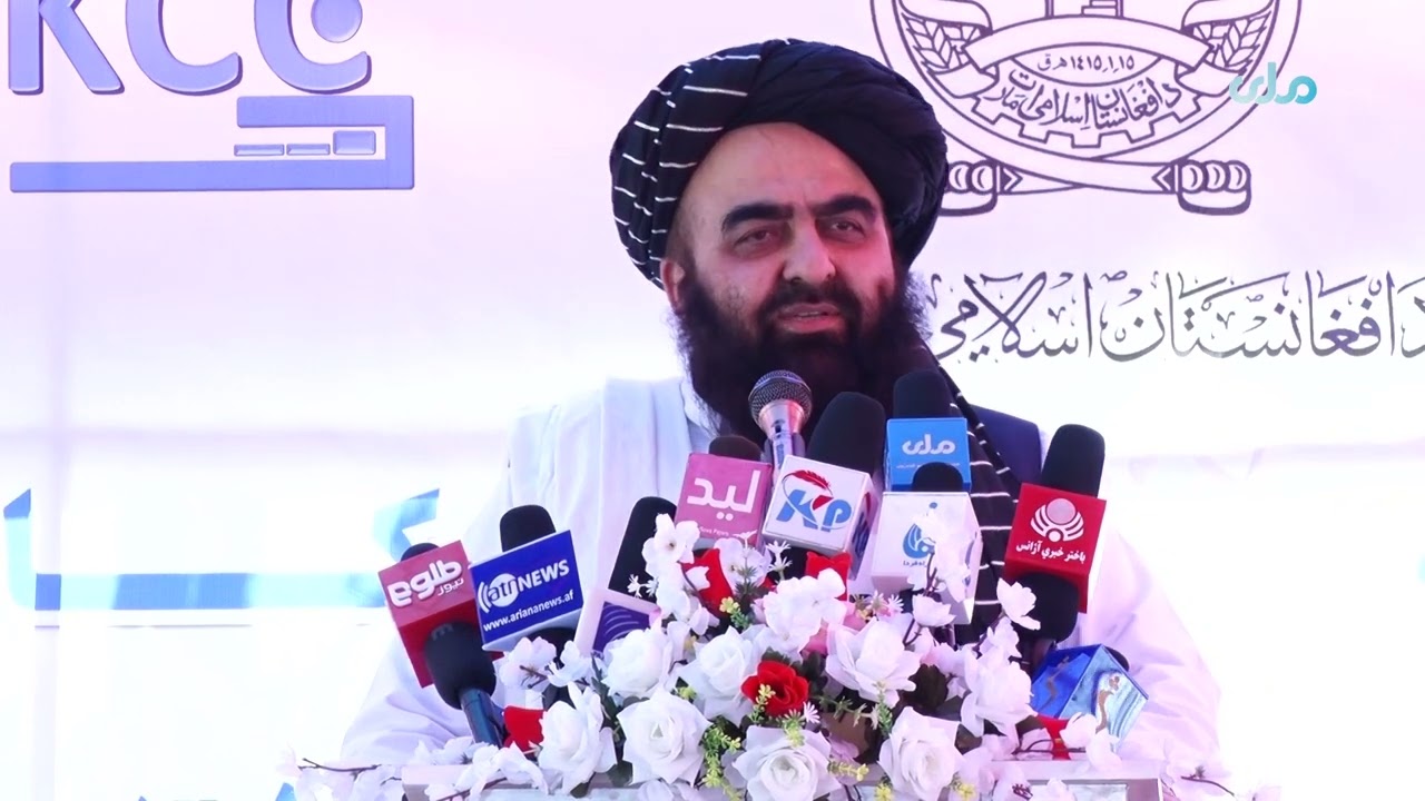 د نوي کابل  ښار پروژې  پرانیست‌غونډه کې د محترم مولوي امیر خان متقي وینا