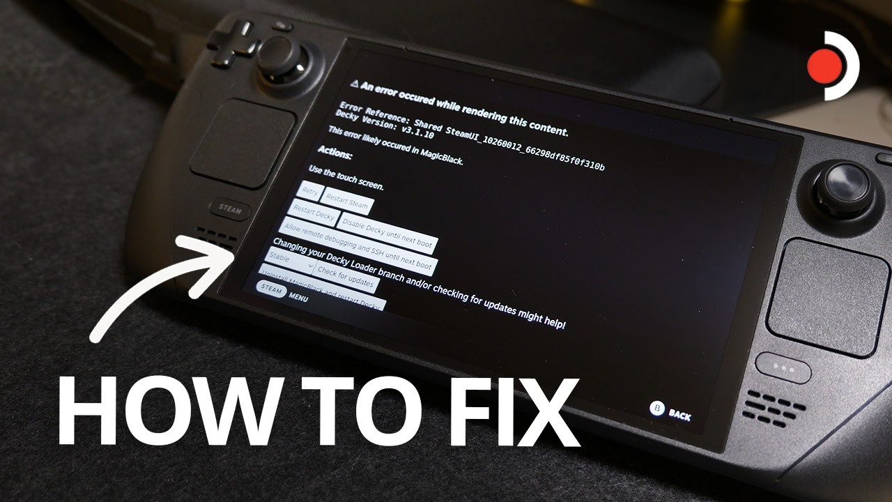 Steam Deck Black Screen After Update? Fix Decky Loader Error (2026 Guide)