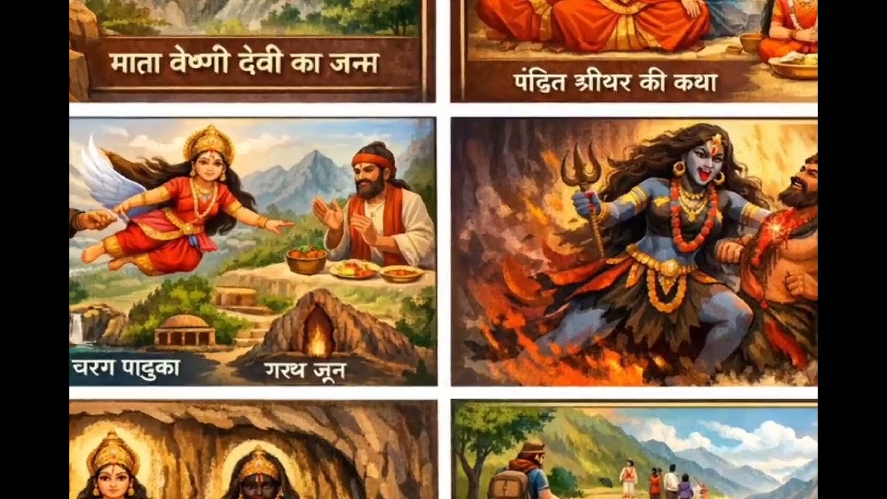 माता वैष्णो देवी की सम्पूर्ण कथा | जन्म से पिंडी दर्शन तक