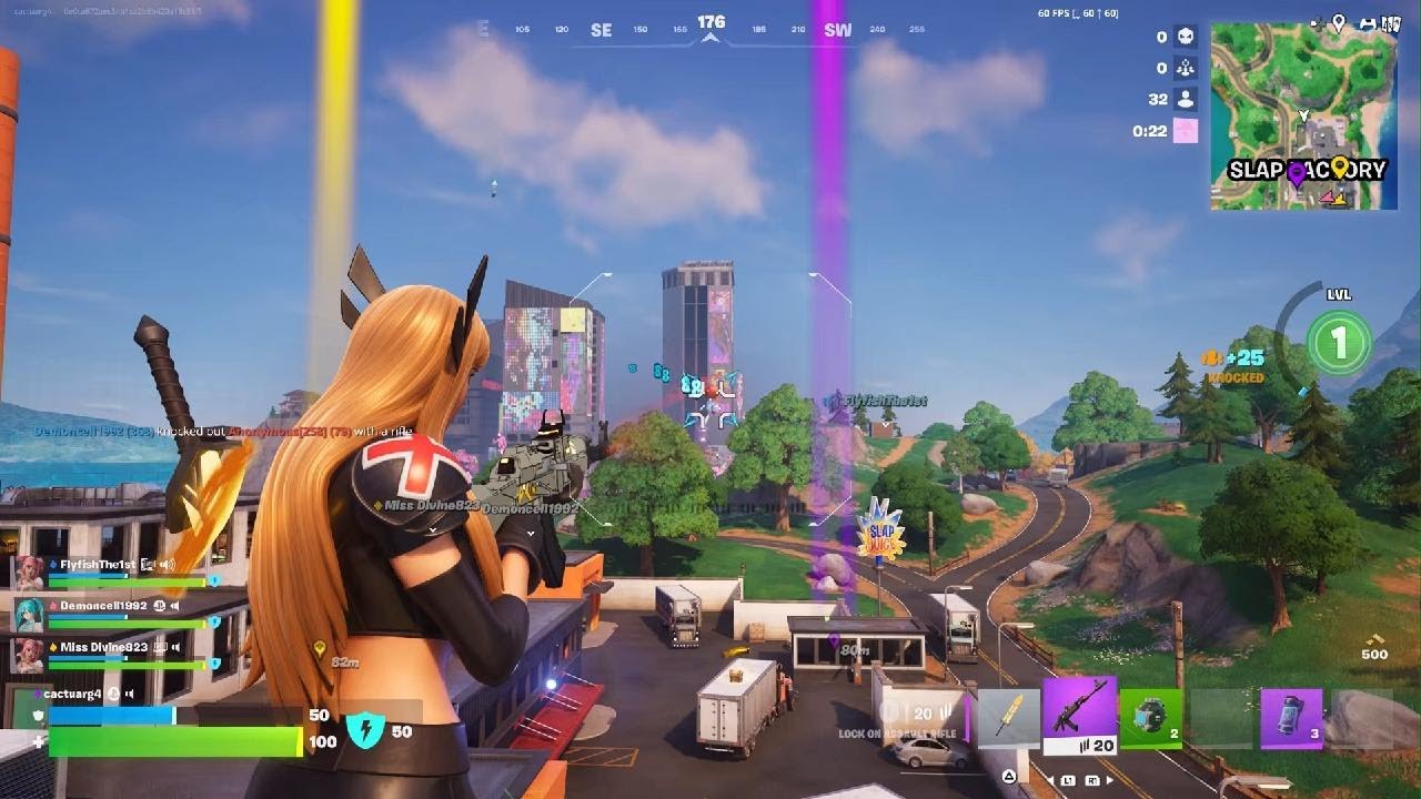 Fortnite Blitz : Assisting and being assisted