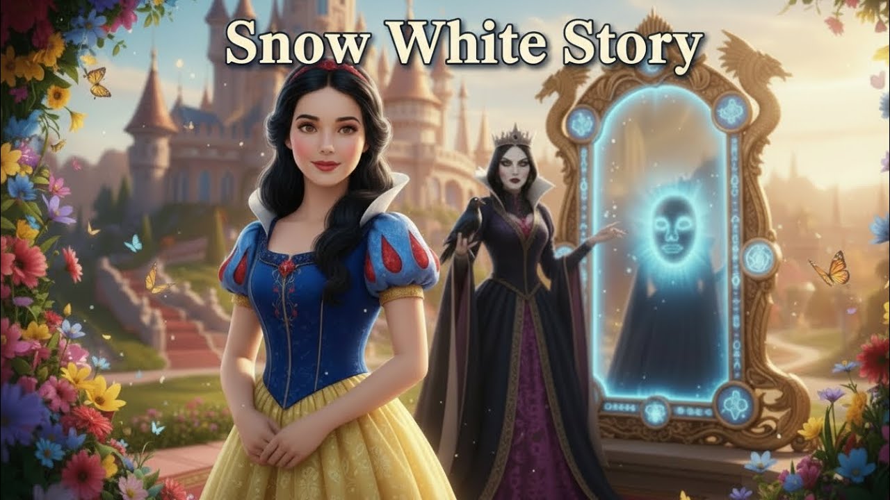Snow White Fairy Tale Story | Kids English Learning Video 