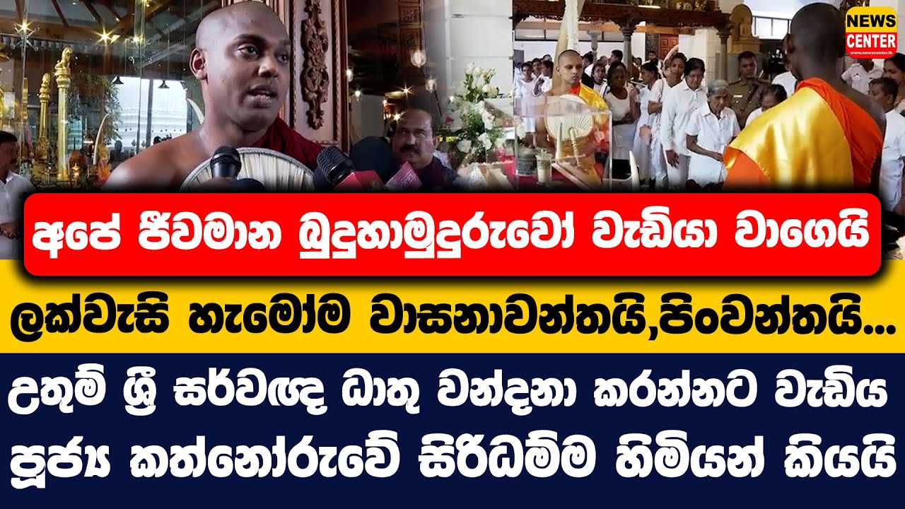 අපේ ජීවමාන බුදුහාමුදුරුවෝ වැඩියා වාගෙයි | ලක්වැසි හැමෝම වාසනාවන්තයි | කත්නෝරුවේ සිරිධම්ම හිමි