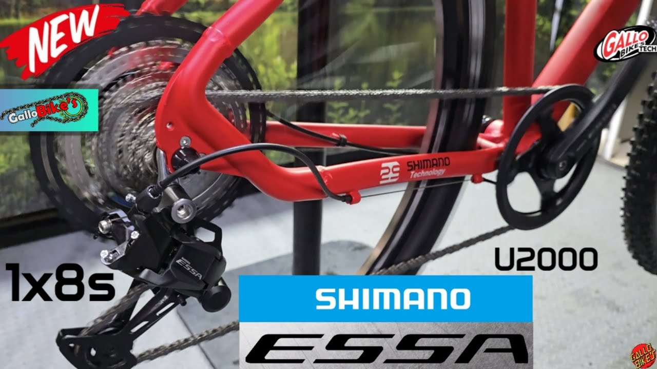 SHIMANO ESSA 1x8s U-2000 NUEVO Instalación Probando Funcionamiento ajuste de cambios bici MTB review