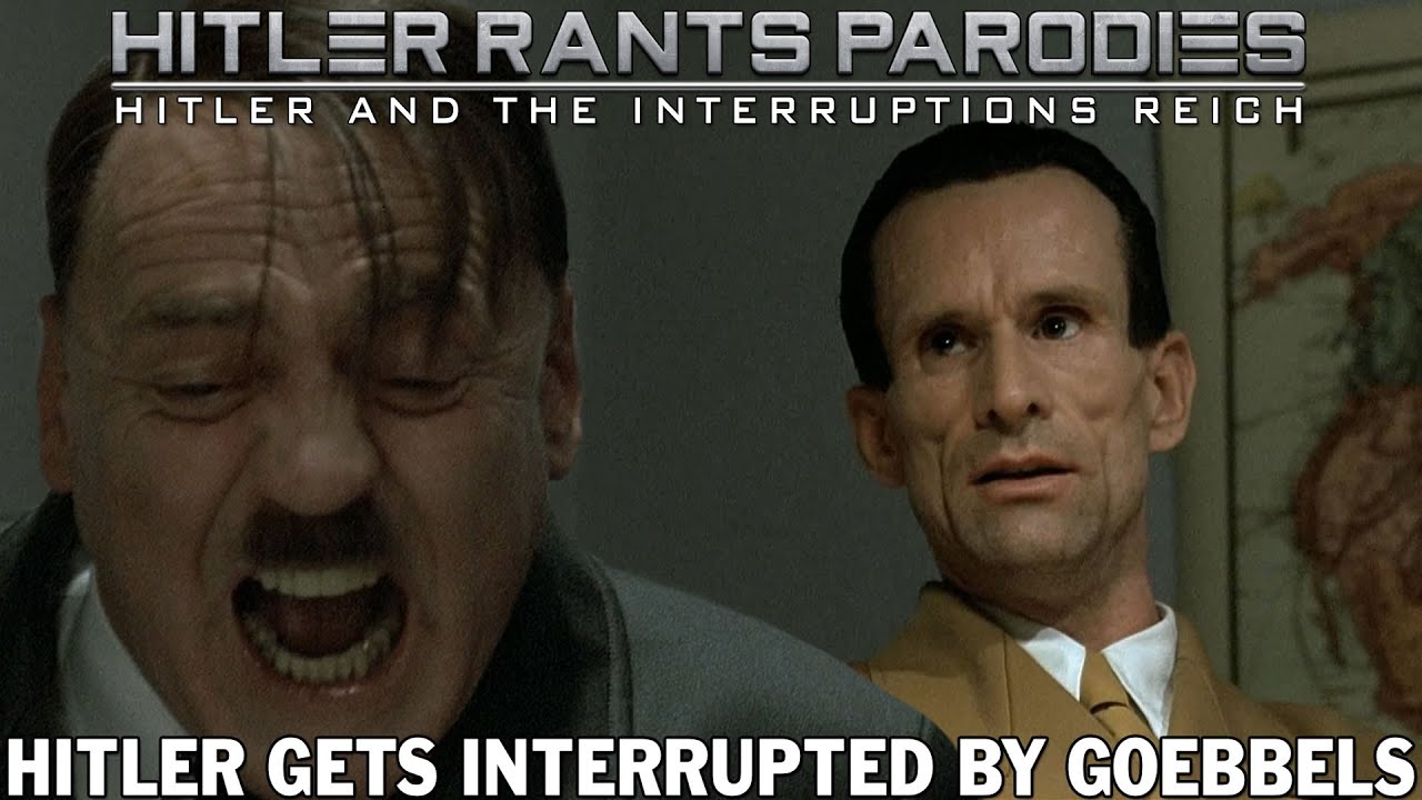 Hitler gets interrupted by Goebbels