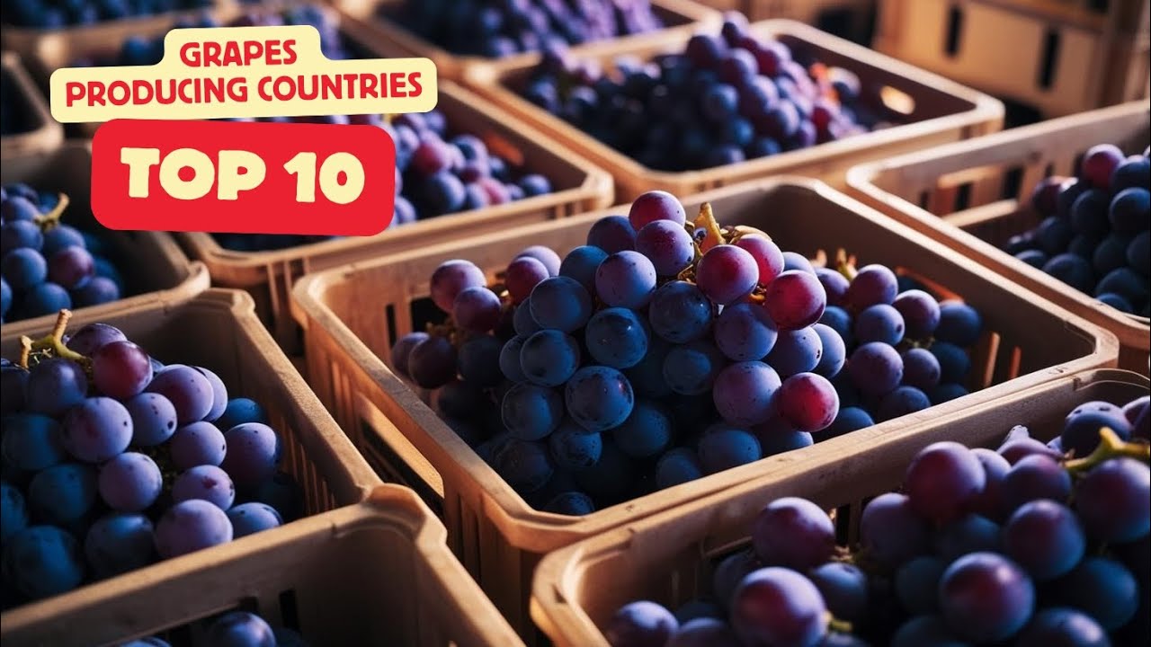 Top ten grape producing countries 🍇