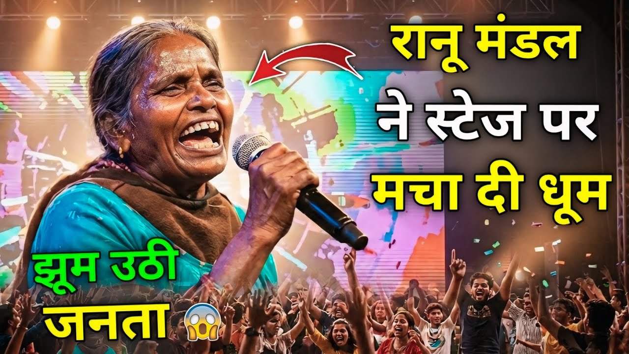 रानू मंडल ने स्टेज पर मचा दी धूम झूम उठी जनता | Ranu Mondal New Viral Song | Siraj Ashu Bachchan
