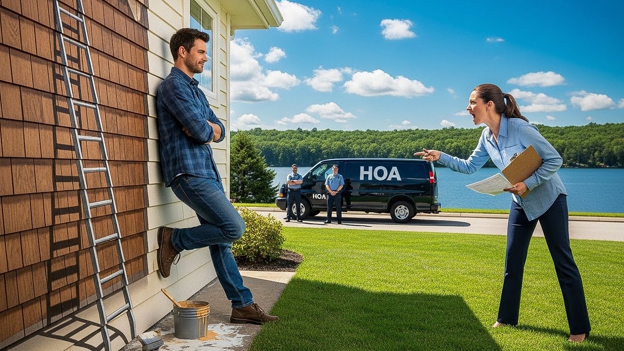 They Fined Me for Leaving a Ladder Against My House, So I Painted a Hyper Realistic Ladder on the Si