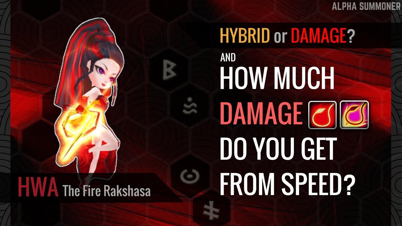 Summoners War | How To Rune Hwa [Hybrid or Damage-build?]