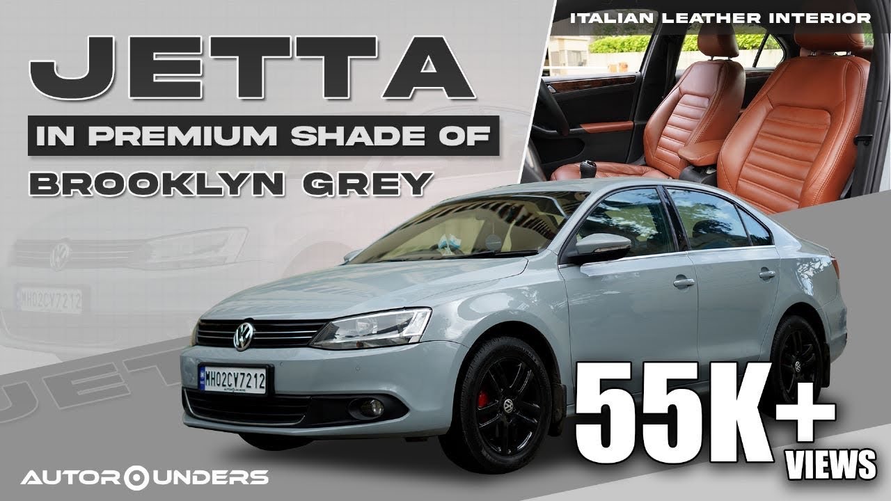 Looking at this Jetta in Brooklyn Grey is addictive |Italian Leather Interior |German Paint Material
