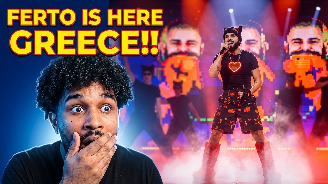 The Visuals On Eurovision 2026 GREECE! Geno llo Reaction - Akylas Ferto