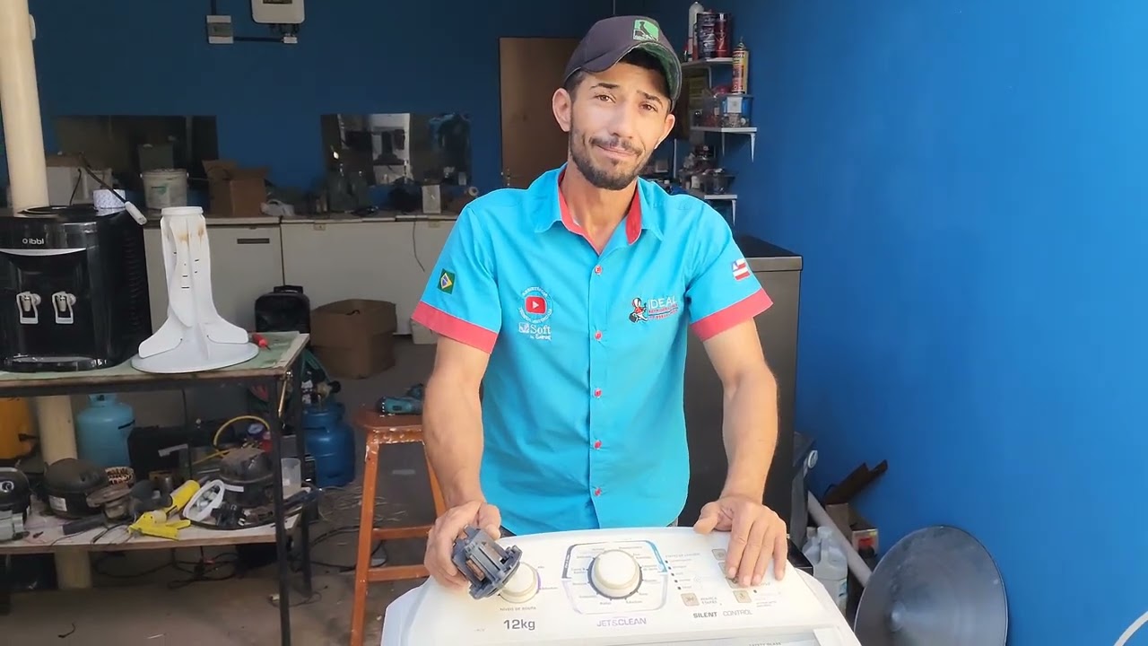 Máquina Electrolux LAC 12 parando com o cesto cheio de água não expulsa a água de dentro saiba pq.