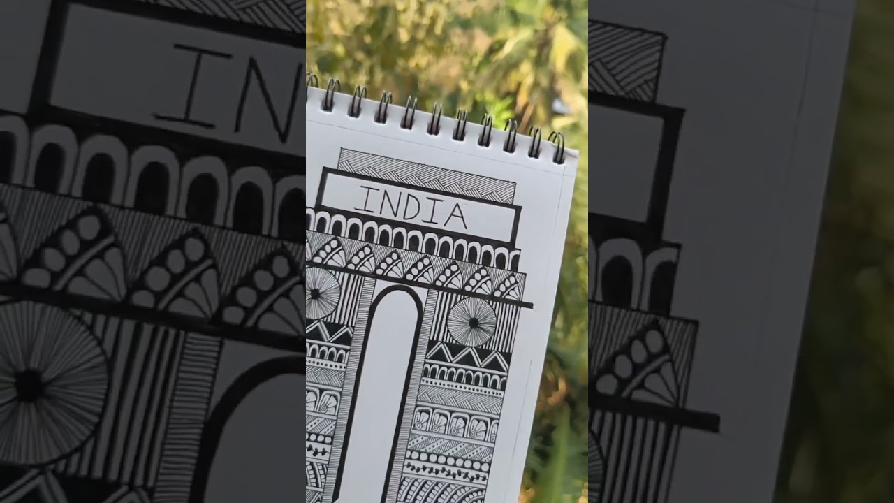INDIA GATE MANDALA FOR BEGINNERS |TUTORIAL | BEGINNERS | STEP BY STEP |
