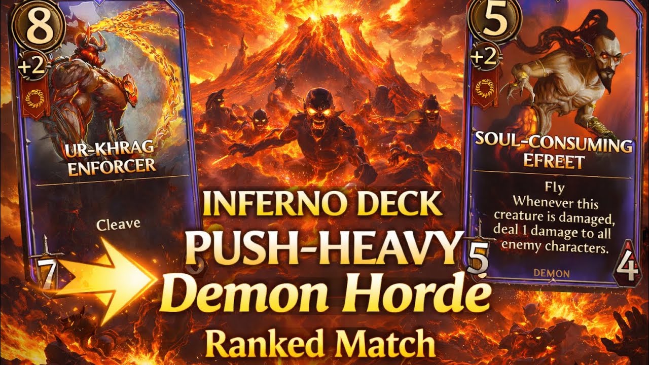 Inferno Demon Horde Is UNSTOPPABLE 🔥 | Might & Magic Fates TCG Ranked Carnage 