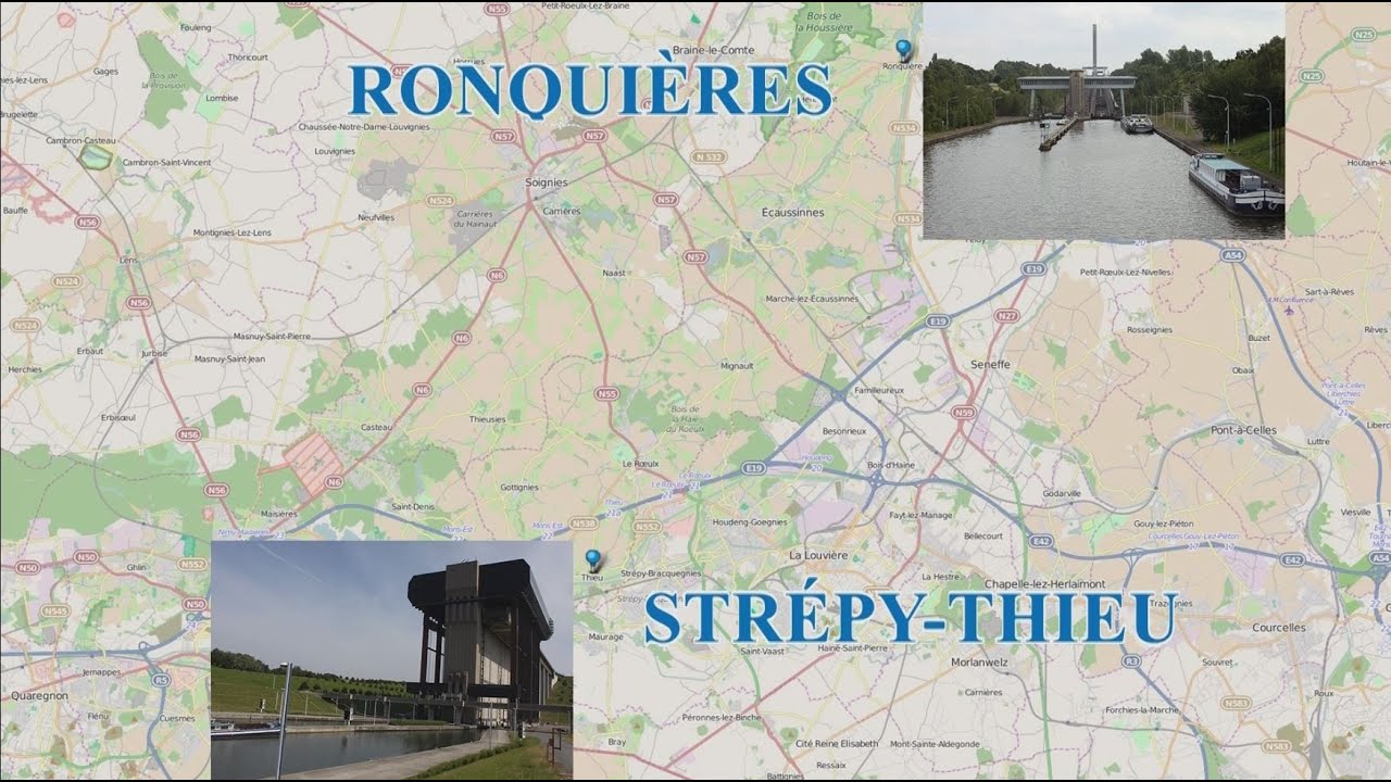 Strépy Thieu Scheepslift - Hellend vlak van Ronquières.