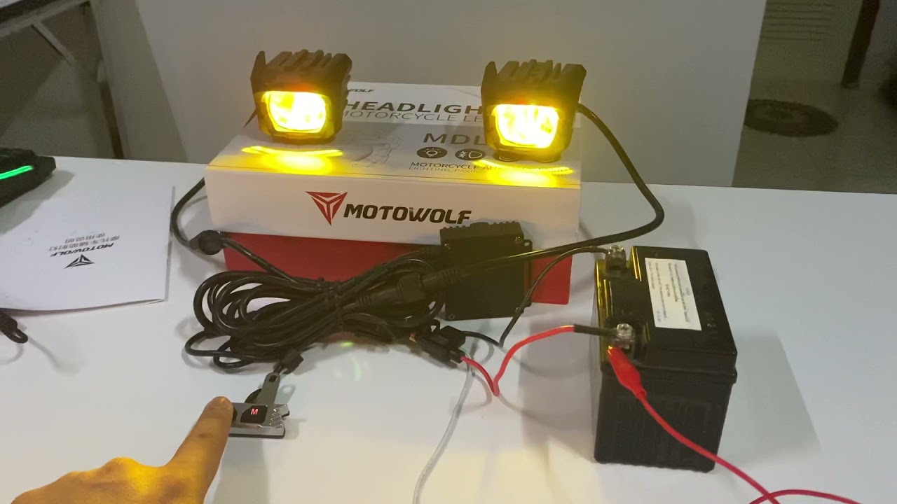รีวิวไฟสปอร์ตไลท์ motowolf mdl 5004 แสงไฟเป็นอย่างไร!