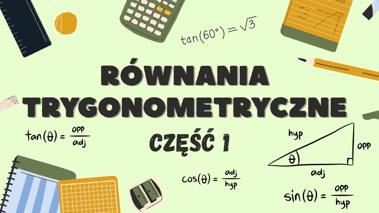 Równania trygonometryczne CKE - poziom rozszerzony - część 1.