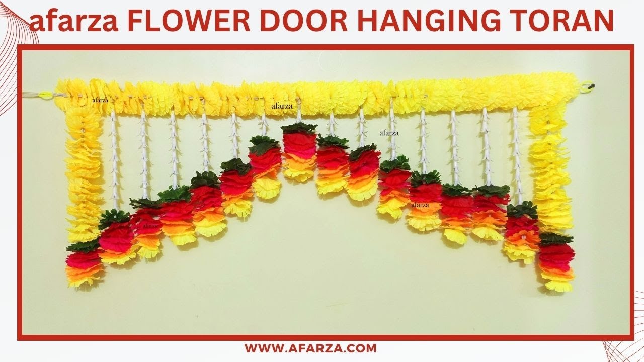 afarza A toran that makwes you feel good! Flower toran for door hanging main entrance decor 23108