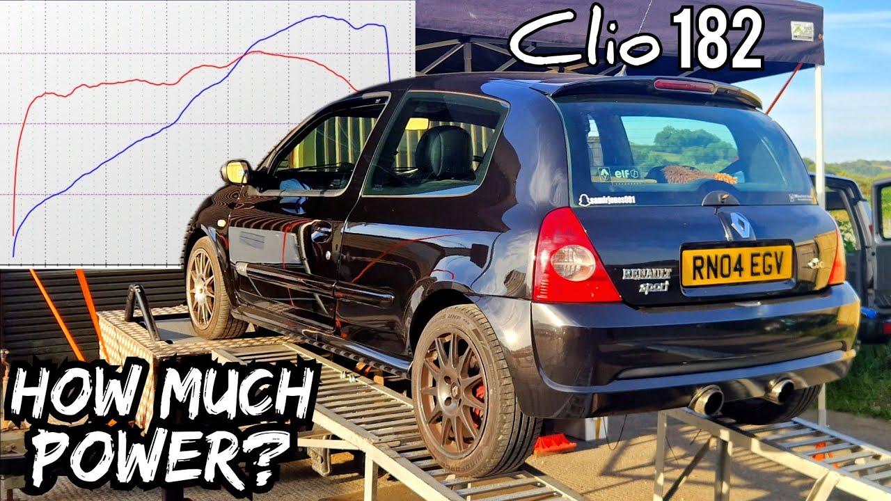 Какую мощность развивает Renault Clio 182 с базовыми модификациями Bolt-On? *Заезды на динамометр...