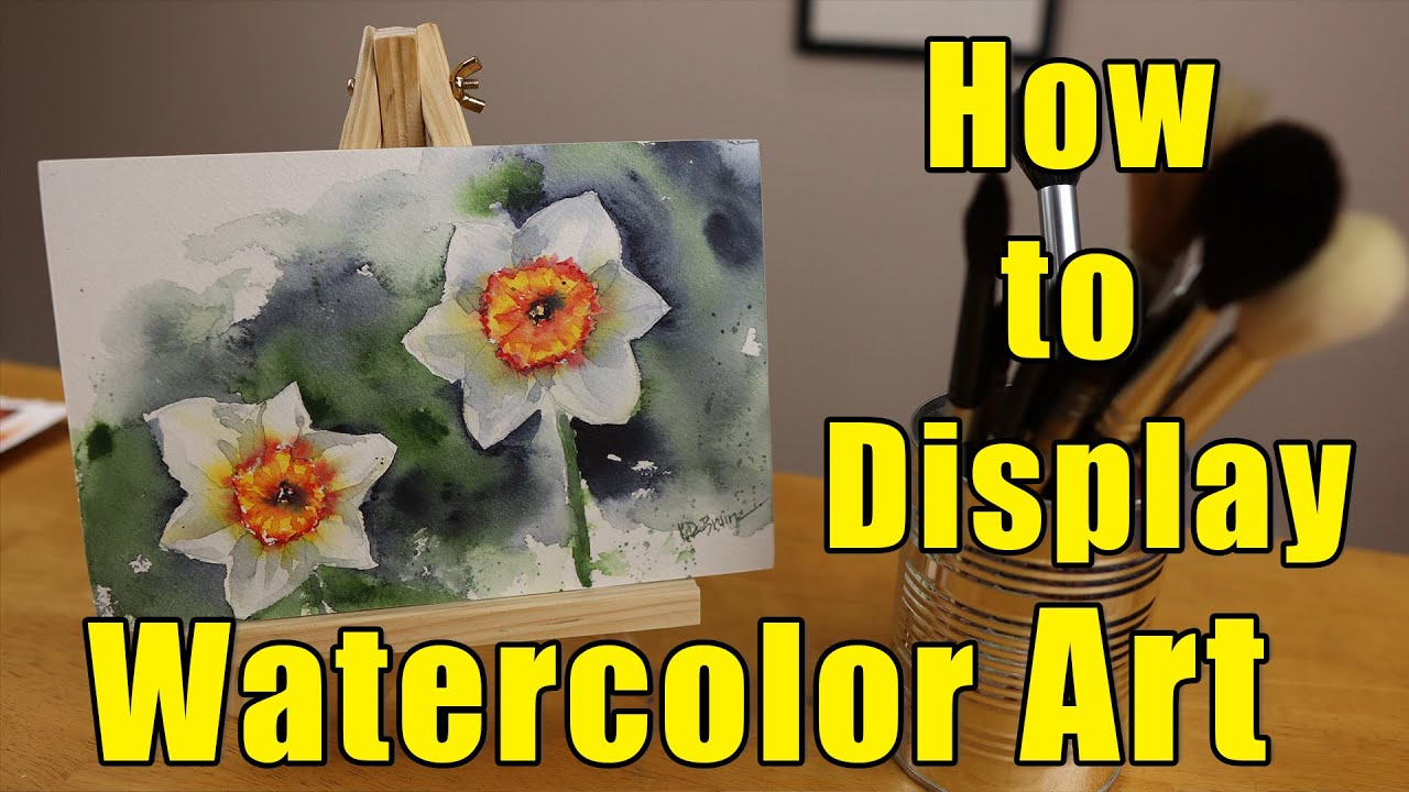 Display Watercolor Art without Glass [Complete Board Mounting Demonstration]
