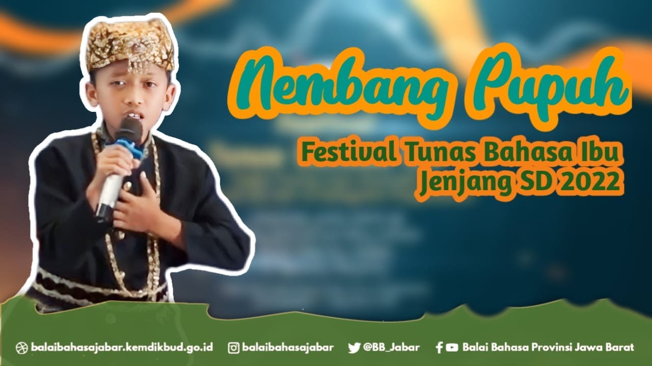 Pemenang 1 Nembang Pupuh Kategori Putra, Festival Tunas Bahasa Ibu Jenjang SD 2022