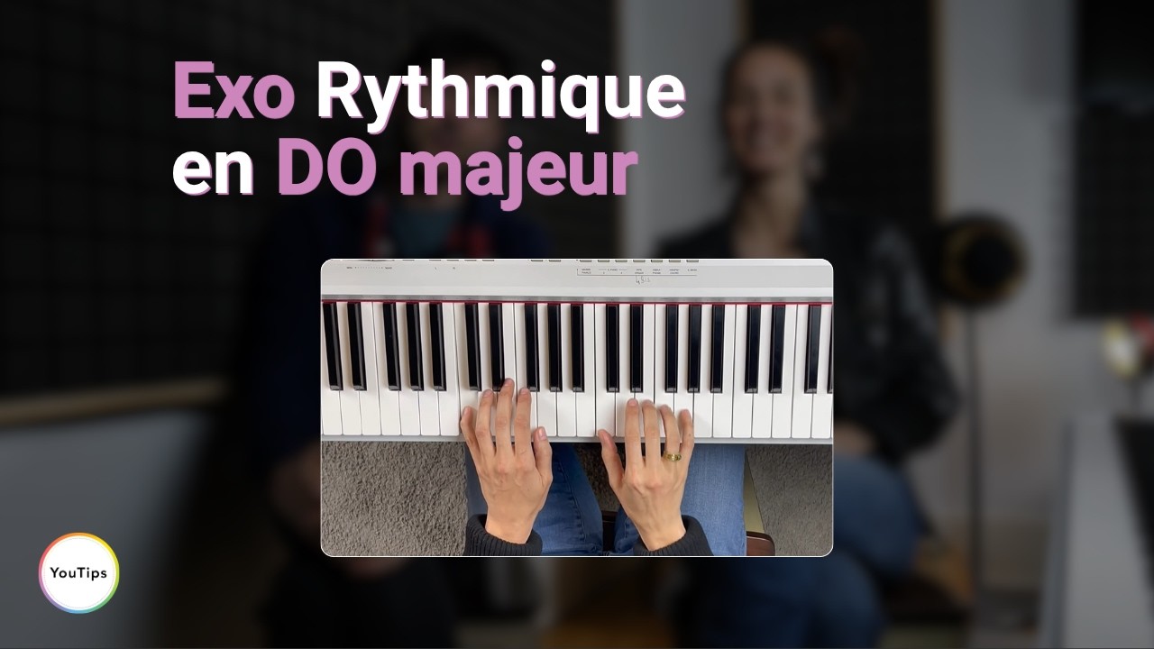 Apprendre le Piano : Exo rythmique en Do majeur