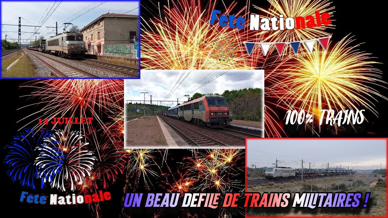 Des trains militaires à l'honneur qui défilent pour le 14 Juillet !