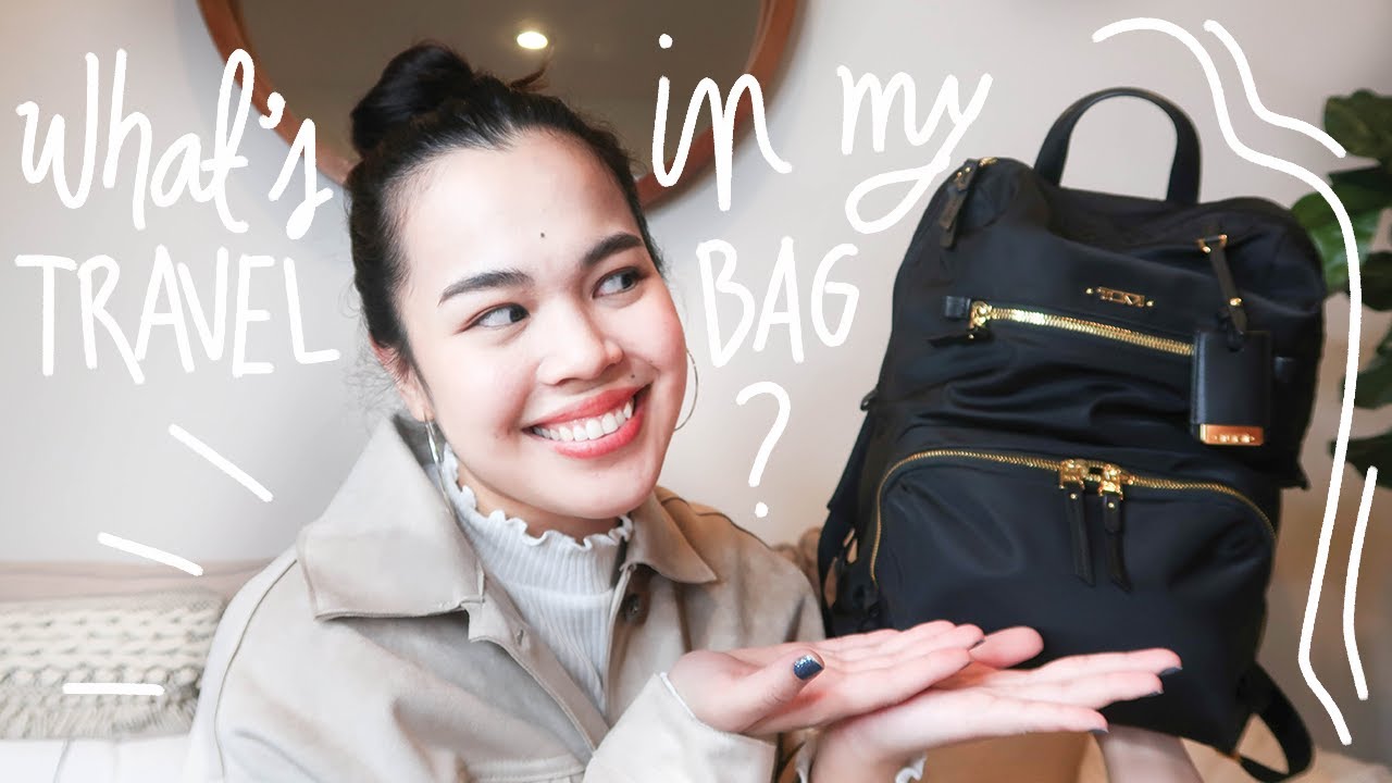 WHAT'S IN MY TRAVEL BAG? (TUMI BACKPACK)
