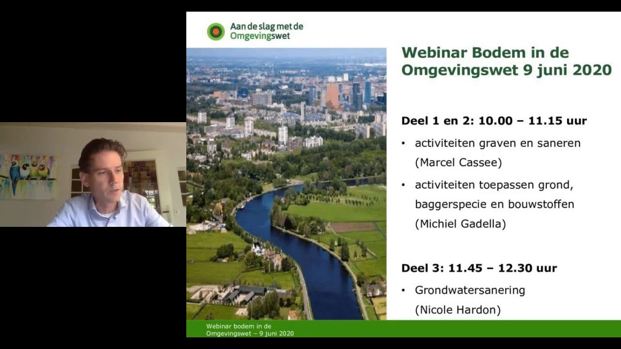 Webinar Bodem in de Omgevingswet (Aanvullingswet bodem) deel 1 en 2
