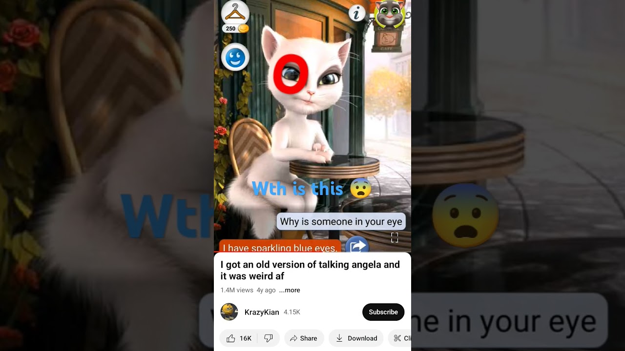this talking Angela is scary she have a camera in here eye and they kidnapped the kids and to die 😨😰