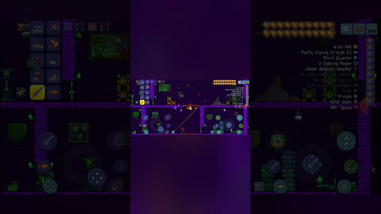 My Terraria World Showcase 3 #terraria #foryou #random #showcase #something #shorts #cool