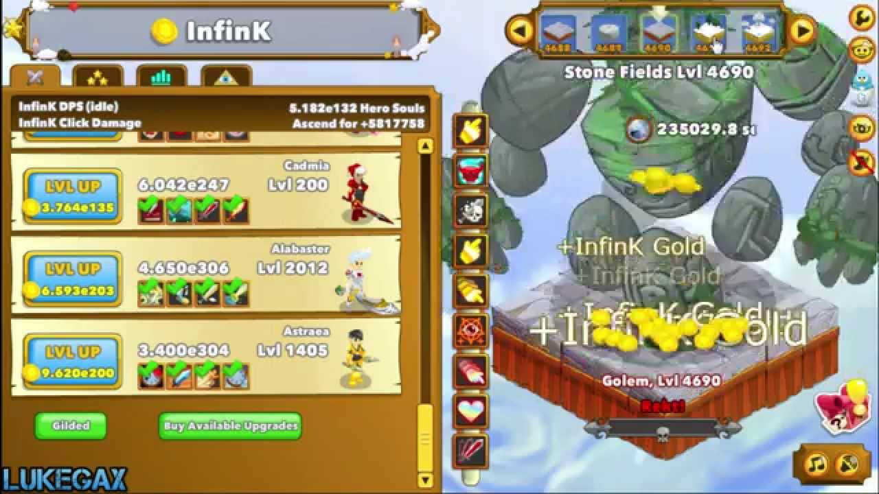 #349 Clicker Heroes [last levels + bug] [4600 lvl+]