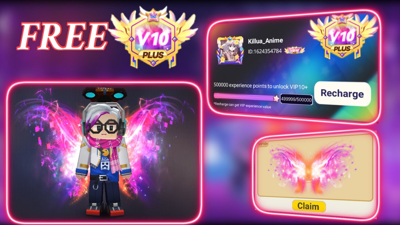 How to get VIP 10 plus + real 100%[Blockman GO]