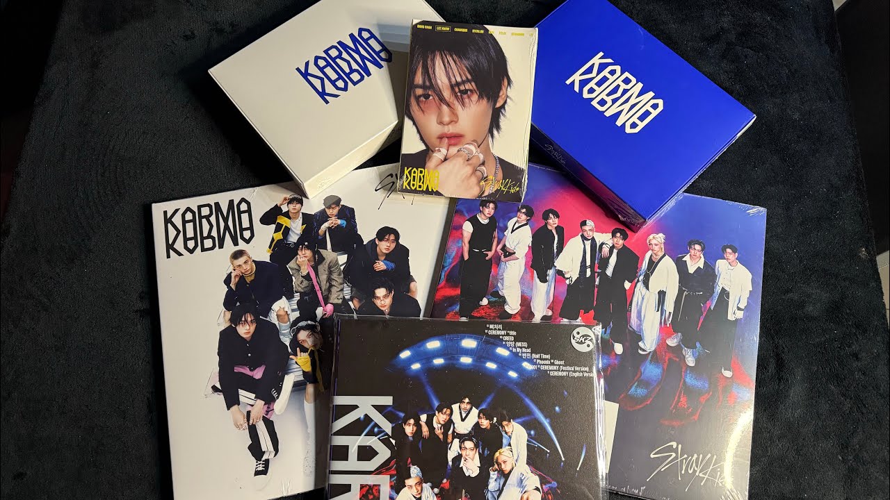 Stray Kids unboxing - Álbumes Karma