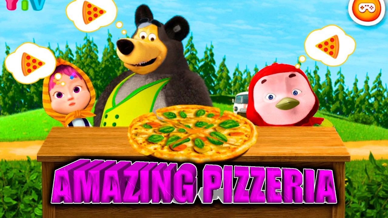 Masha and the Bear Pizza Game Mobile I Video For Children and Kids