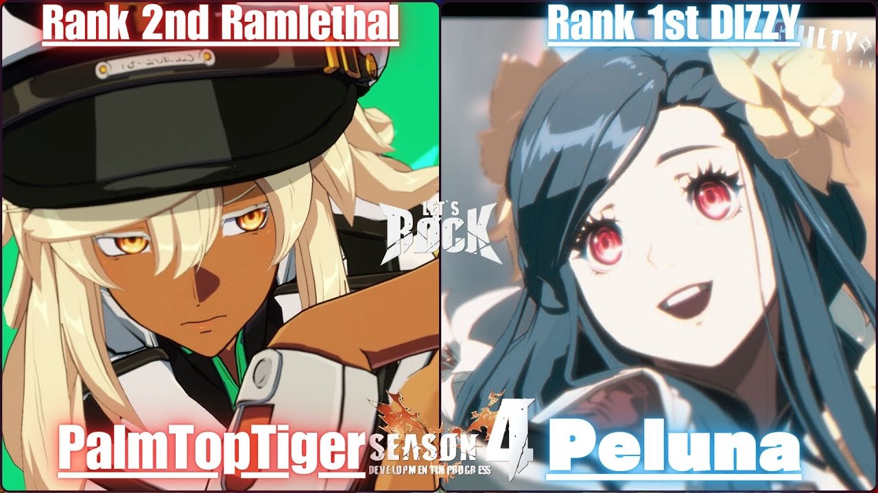 GGST➤Rank 2nd Ramlethal / ラムレザル [ PalmTopTiger ] vs Rank 1st DIZZY / ディズィー [ Peluna ] Guilty Gear
