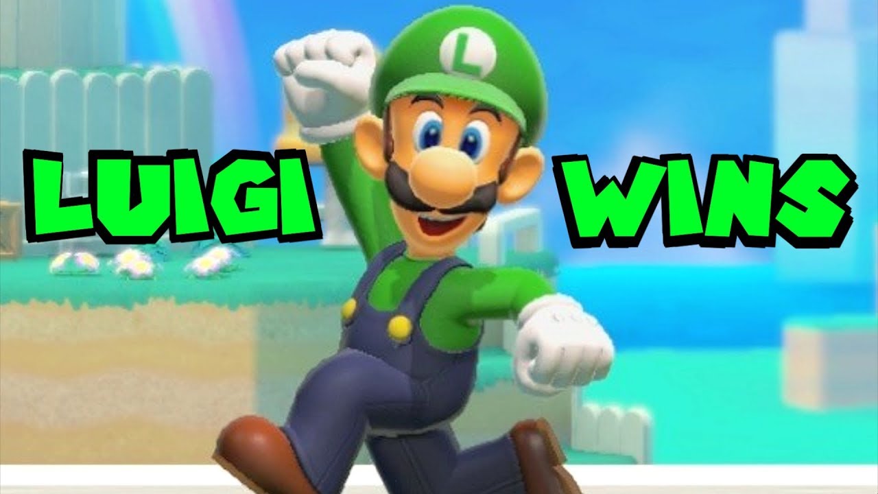 Super Mario Maker 2 - Luigi wins by doing absolutely nothing